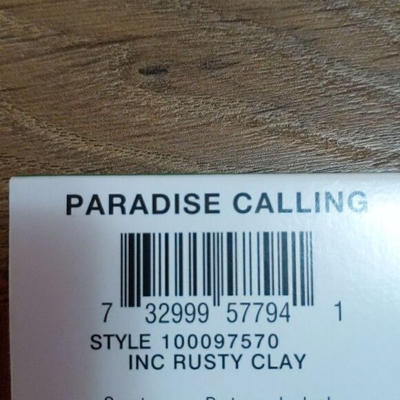 INC International Concepts shorts paradise calling rusty clay L NWT - Picture 7 of 10